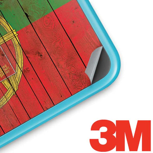 Portuguese Flag Dark Wood Nintendo 2DS XL (2017) Skin